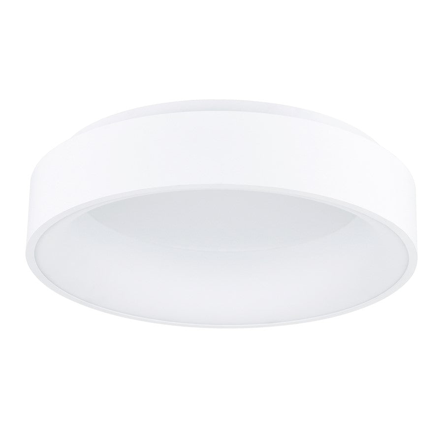 CWI Lighting Arenal 18" Drum Shade Flush Mount, White