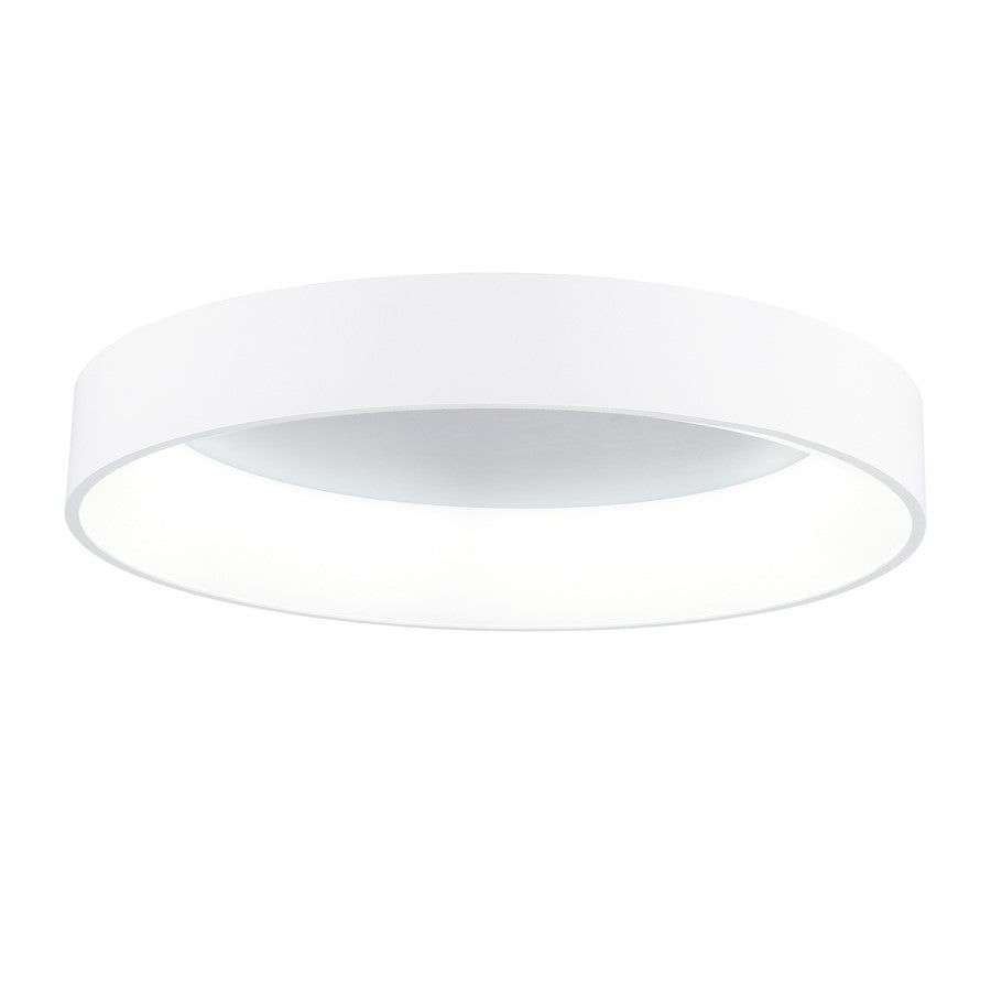 CWI Lighting Arenal 24" Drum Shade Flush Mount, White