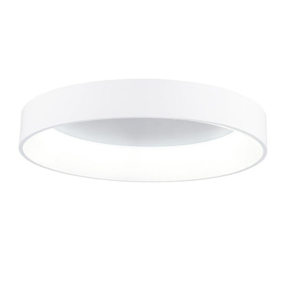 CWI Lighting Arenal 24" Drum Shade Flush Mount, White