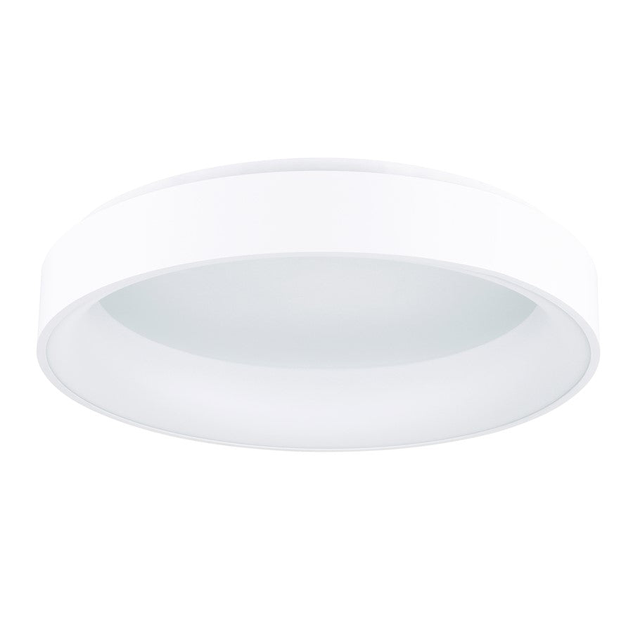 CWI Lighting Arenal 24" Drum Shade Flush Mount, White