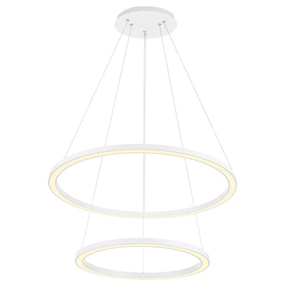 CWI Lighting Chalice 24" Chandelier, White - 7112P24-103