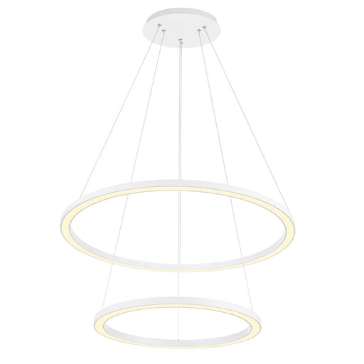 CWI Lighting Chalice 24" Chandelier, White - 7112P24-103