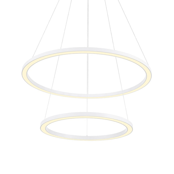 CWI Lighting Chalice 24" Chandelier, White