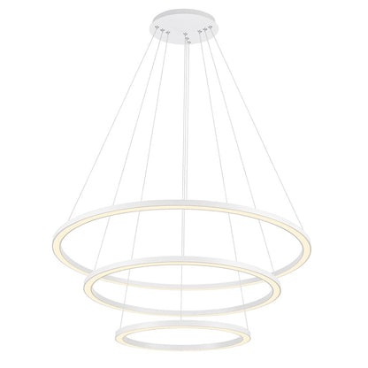 CWI Lighting Chalice 31" Chandelier, White - 7112P31-103