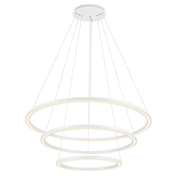 CWI Lighting Chalice 31" Chandelier, White - 7112P31-103