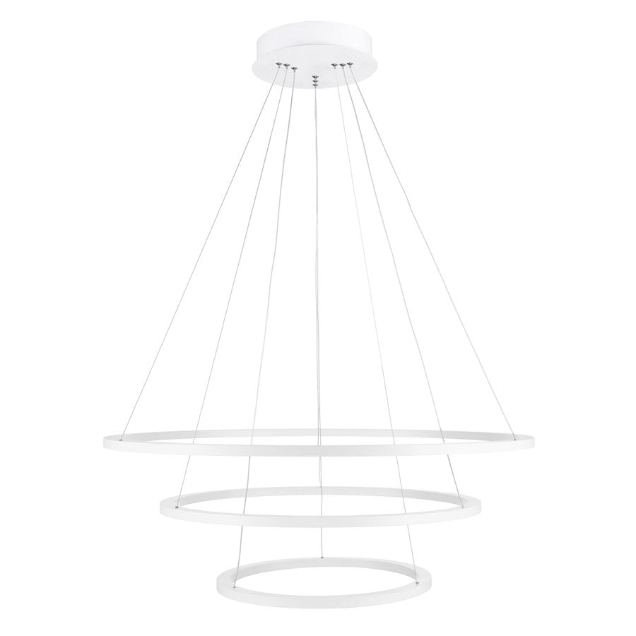 Chalice 31" Chandelier, White