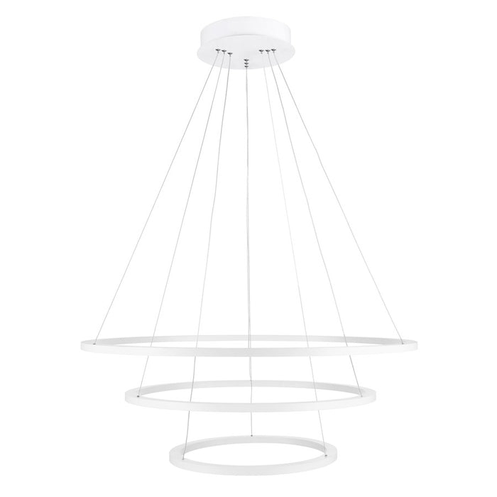 CWI Lighting Chalice 31" Chandelier, White