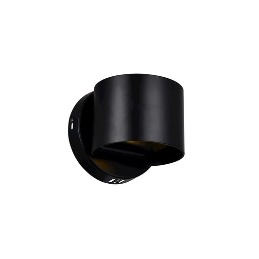 CWI Lighting Lilliana 5" Wall Light, Black - 7148W5-101-R