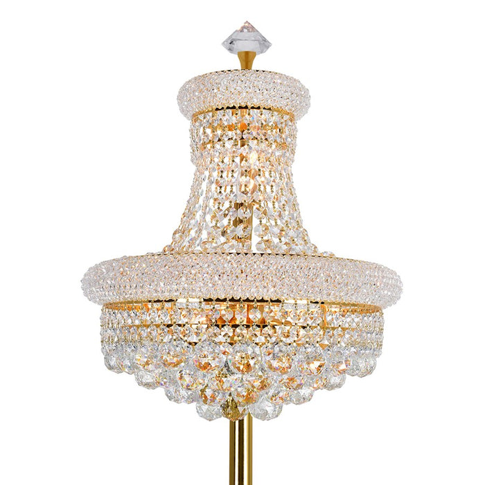 CWI Lighting Empire 8 Light Floor Lamp, Gold