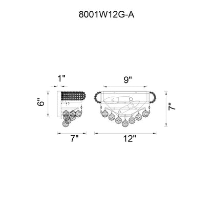 2 Light Wall Sconce