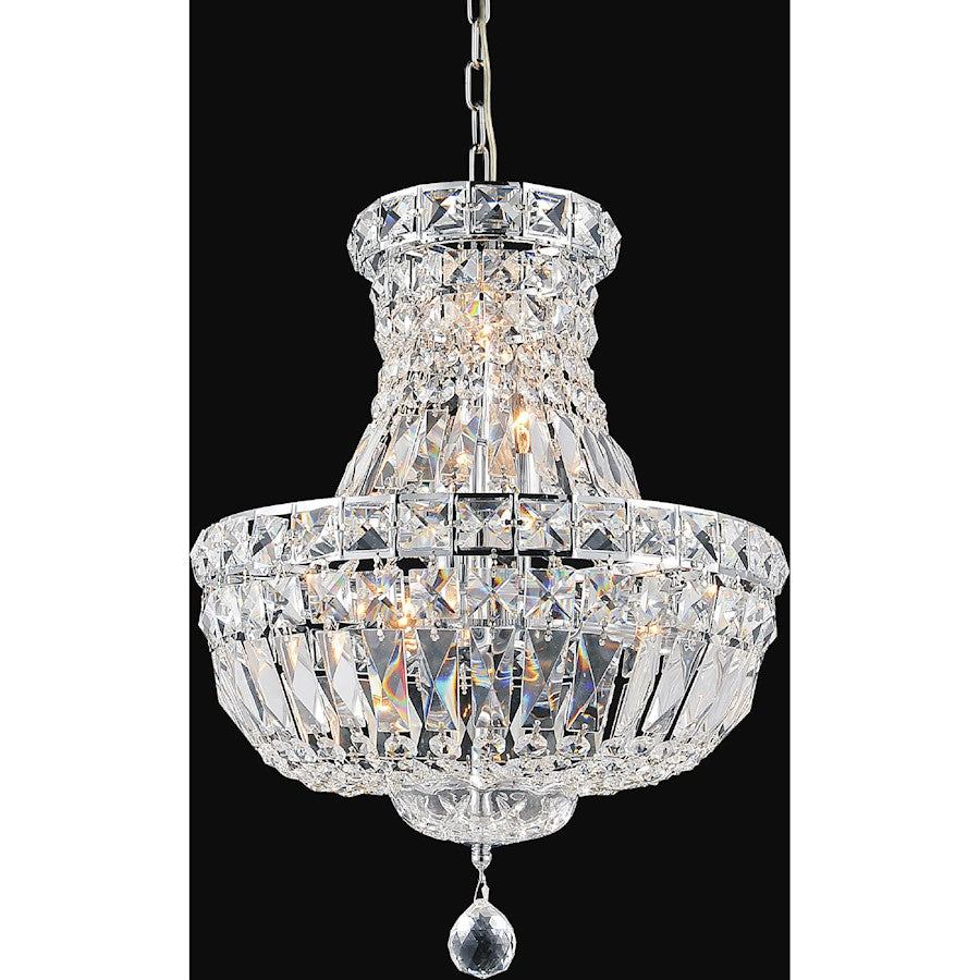 3 Light Mini Chandelier, Chrome