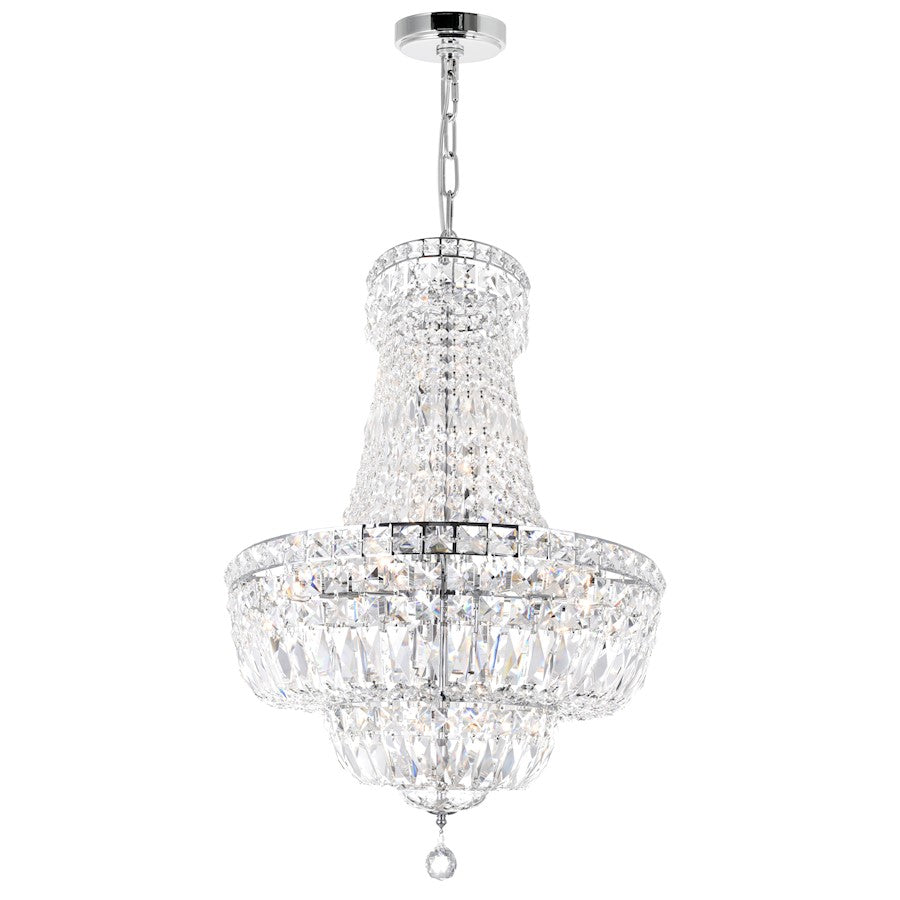 CWI Lighting Stefania 20 Light Down Chandelier, Chrome - 8003P30C