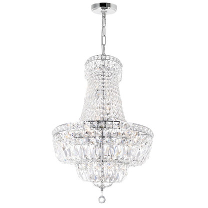 CWI Lighting Stefania 20 Light Down Chandelier, Chrome - 8003P30C