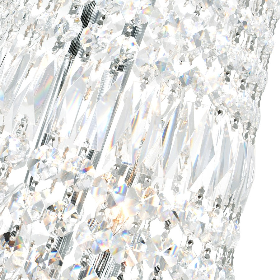 20 Light Down Chandelier, Chrome