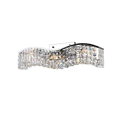 Glamorous 3 Light Bathroom Vanity Light, Chrome