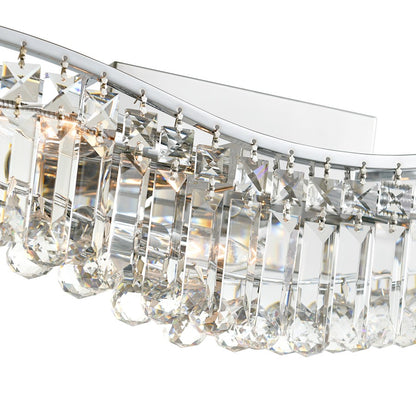 Glamorous 30" 5 Light Bathroom Vanity Light, Chrome