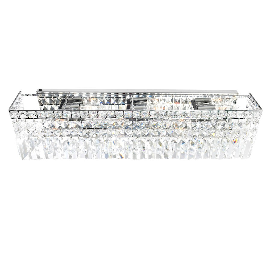 6 Light Bathroom Vanity Light, Chrome