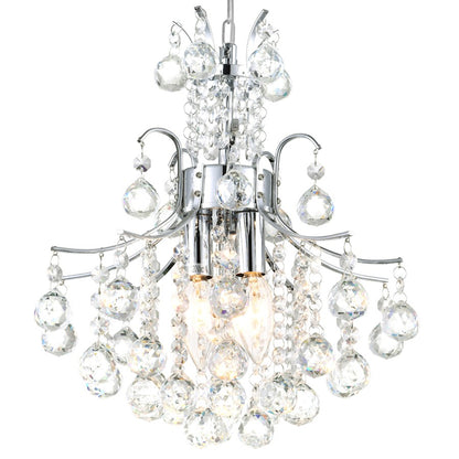 3 Light Mini Chandelier, Chrome