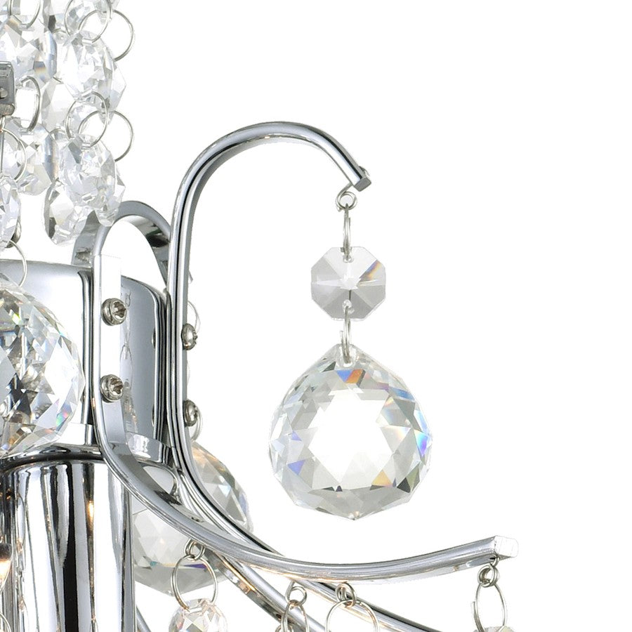 3 Light Mini Chandelier, Chrome