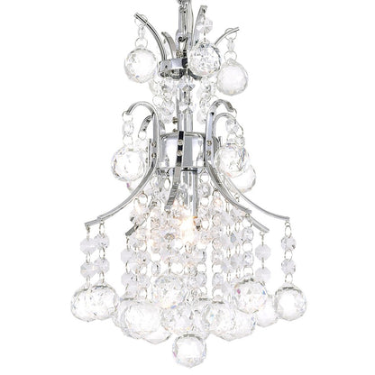 1 Light Mini Chandelier, Chrome