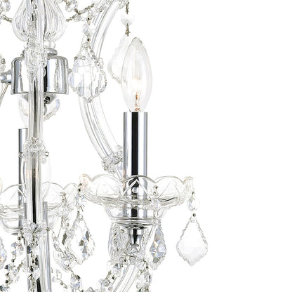 4 Light Up Mini Chandelier, Chrome