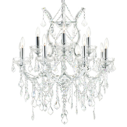 13 Light Up Chandelier, Chrome