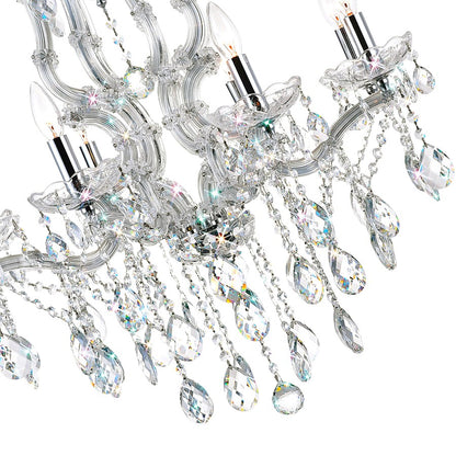 8 Light Up Chandelier, Chrome