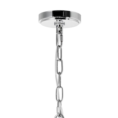 8 Light Up Chandelier, Chrome