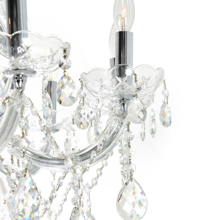 CWI Lighting Colossal 10 Light Up Chandelier, Chrome
