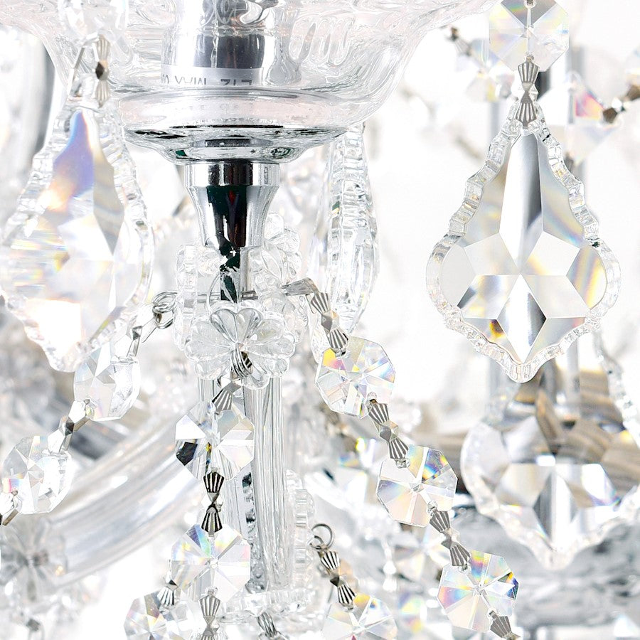 25 Light Up Chandelier, Chrome