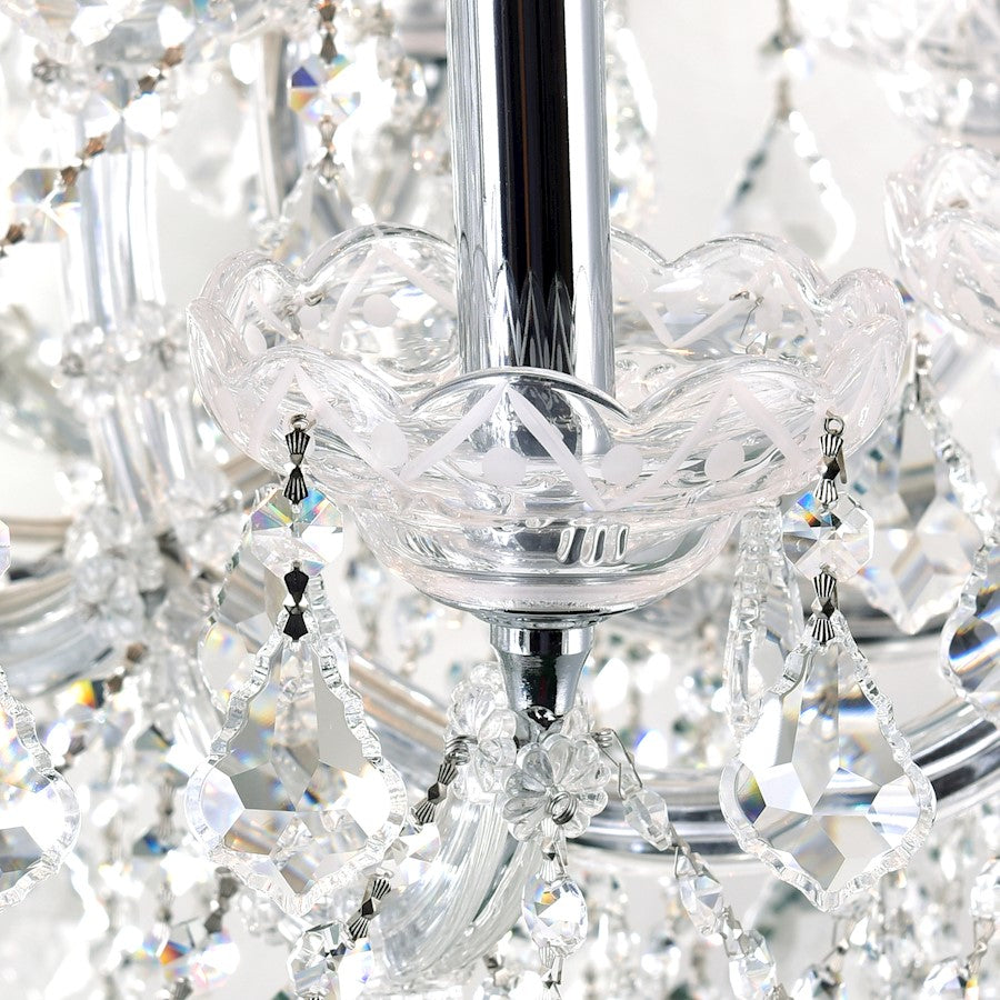 25 Light Up Chandelier, Chrome