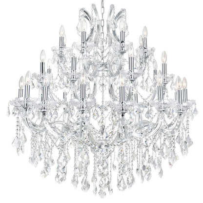 33 Light Up Chandelier, Chrome