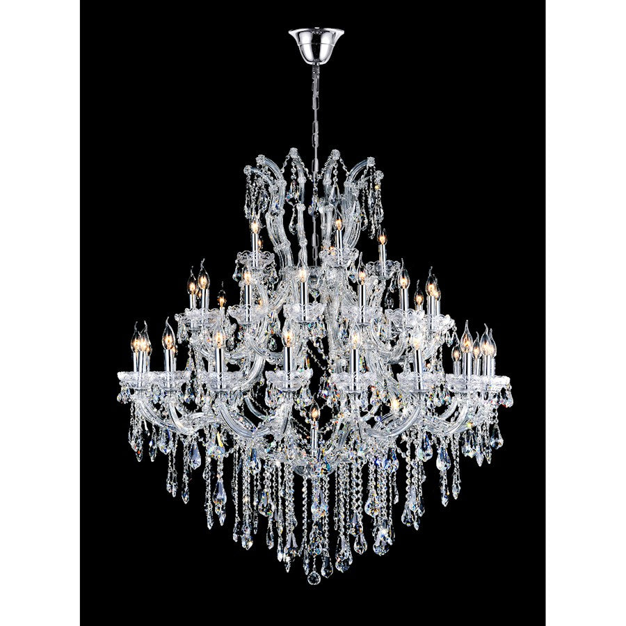 41 Light Up Chandelier, Chrome