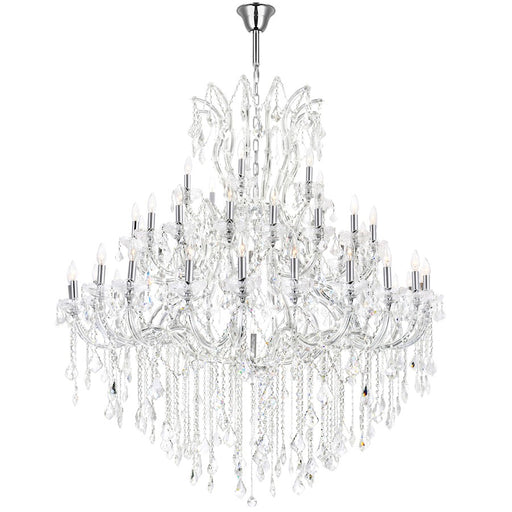 CWI Lighting Maria Theresa 49 Light Up Chandelier, Chrome - 8318P60C-49-Clear-A