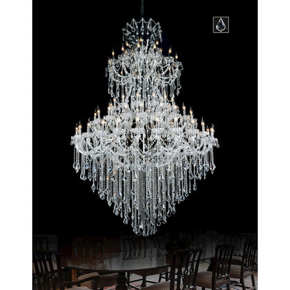 84 Light Up Chandelier, Chrome