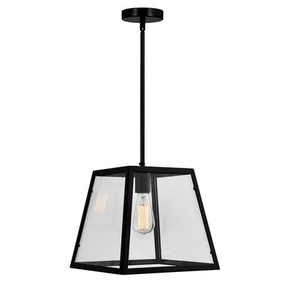 1 Light Down Mini Pendant, Black