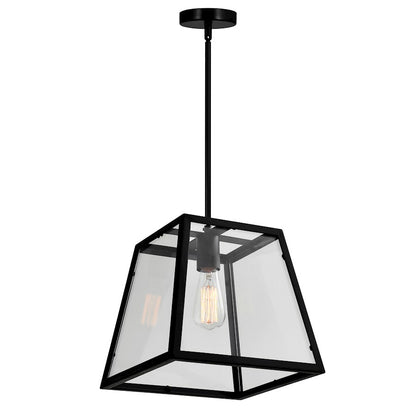 1 Light Down Mini Pendant, Black