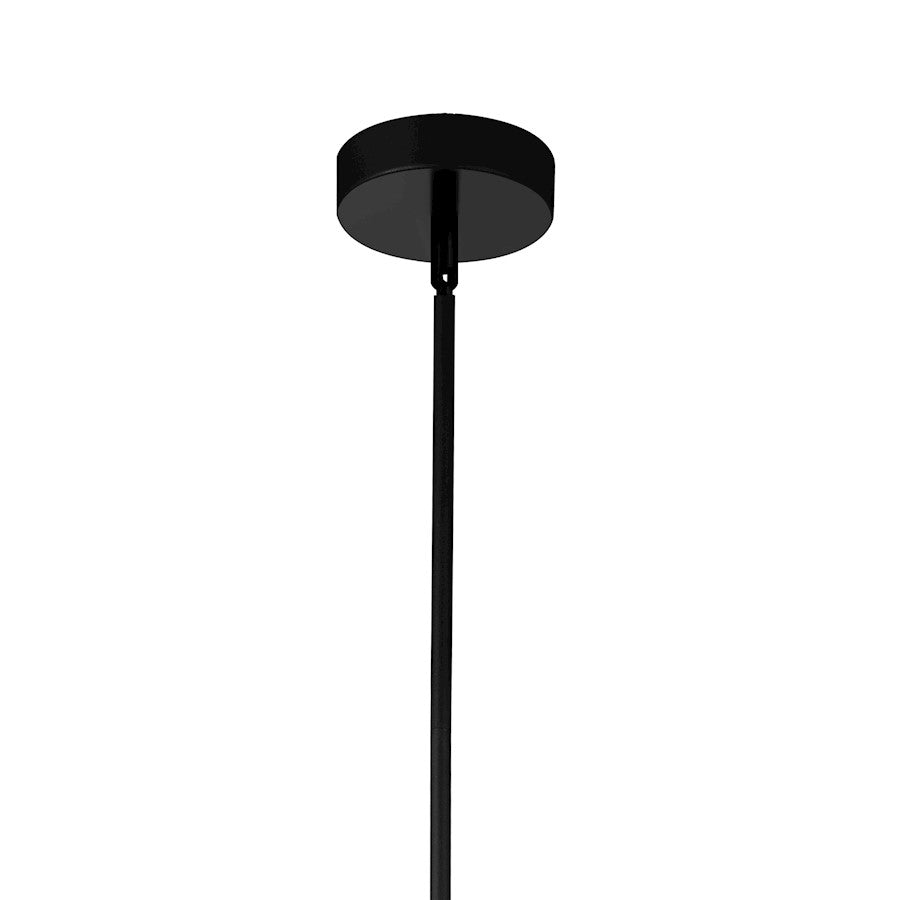 1 Light Down Mini Pendant, Black