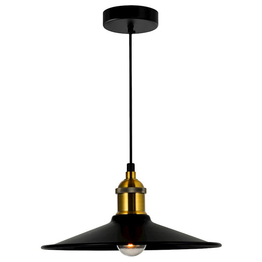 CWI Lighting Brave 1 Light 10" Mini Pendant, Black - 9605P10-1-101