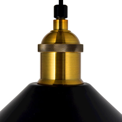 1 Light 12" Mini Pendant, Black