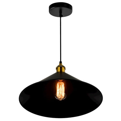 1 Light 14" Mini Pendant, Black