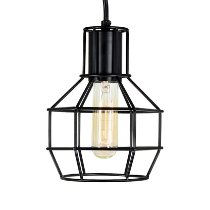 1 Light Down Mini Pendant, Black