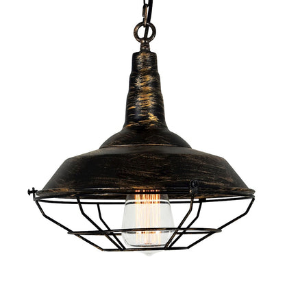 1 Light 11" Down Mini Pendant, Antique Copper