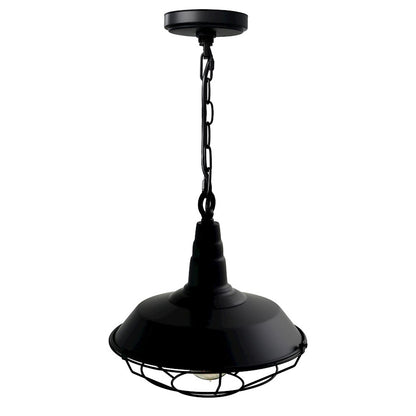 1 Light 14" Down Mini Pendant, Black