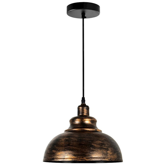 CWI Lighting Vogel 1 Light Down Mini Pendant, Antique Copper - 9612P11-1-128