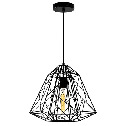 CWI Lighting Bagheera 16" 1 Light Down Pendant, Black - 9625P16-1-101