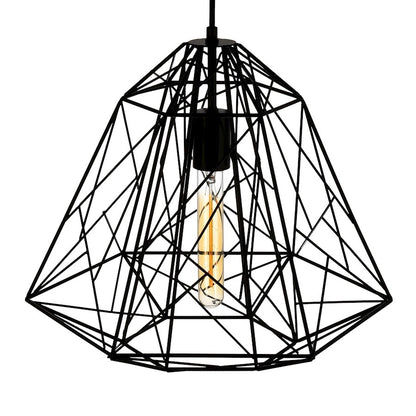 1 Light Down Pendant, Black