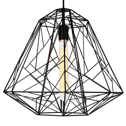 1 Light Down Pendant, Black