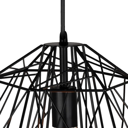 1 Light Down Pendant, Black