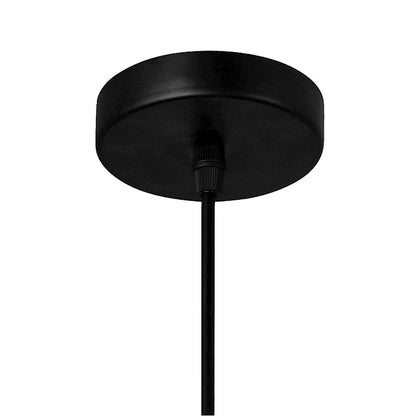 1 Light Down Pendant, Black